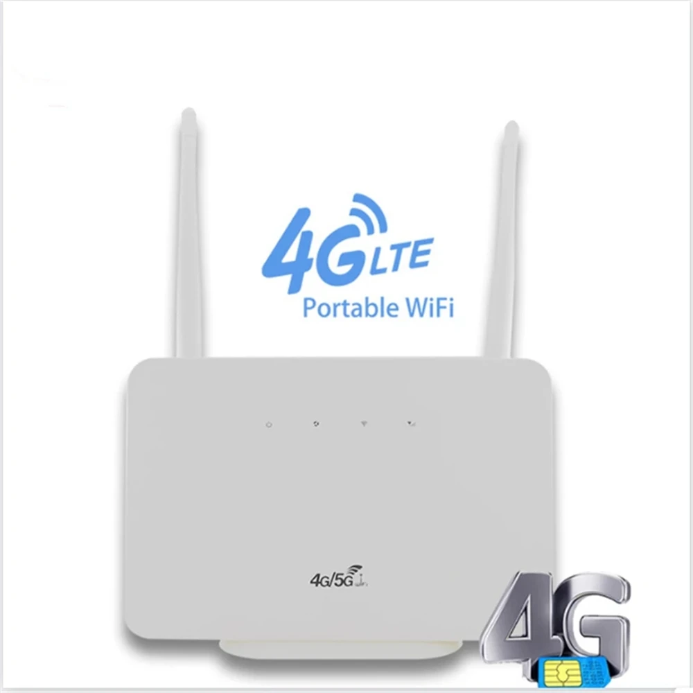 

Unlock 300Mbps Cat4 Home Wifi Wireless Router 4G+ LTE CPE With Sim Card Slot External Antennas Repeater