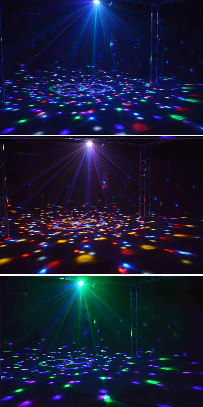 ALIEN 9 цветов светодиодный дискошар DMX кристалл магический шар сценический эффект освещения DJ вечерние рождественские активируемый звуком свет с пультом дистанционного управления