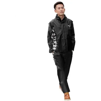 Style A Водонепроницаемый дождевик, костюм, дождевые штаны, комплект для езды на мотоцикле, мужской и женский, для взрослых, для верховой езды, открытый, раздельный, с карманами, дождевик, QKR363 - Цвет: Style A