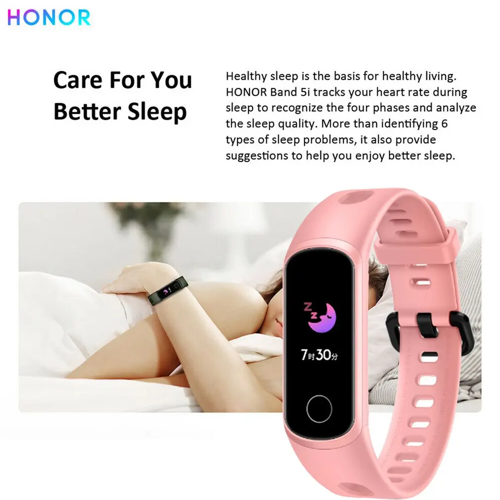 Huawei Honor band 5I, смарт-браслет, глобальная версия, кровяный кислород, Смарт-часы AMOLED, huawei, умный Браслет, сердцебиение, фитнес-трекер сна