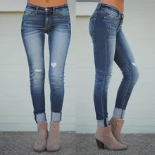 Женские джинсы с высокой талией, джинсы из денима, Стрейчевые узкие длинные штаны, модные женские повседневные брюки, брюки-карандаш, большие размеры M140