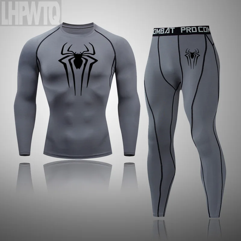 Men's Compression Sportswear Legging Tights T-Shirt Men's Super Hero Clothes Brand Thermal Underwear Men's Running Clothes long johns clothes