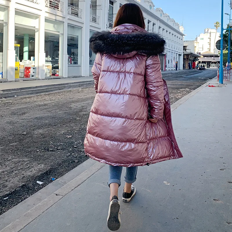Повседневная теплая Модная женская Длинная зимняя парка, тонкие пальто и куртки с карманами, парка с капюшоном, женская зимняя одежда
