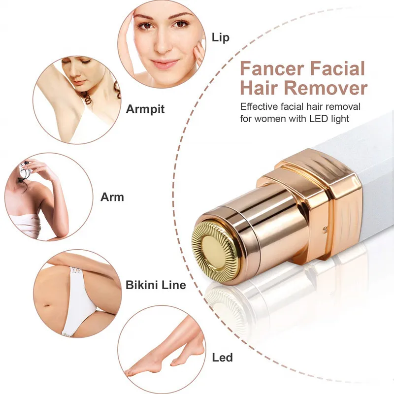 Electric Hair Remover face razor Depilator Defeatherer Fashion Bikini Face Neck Leg Hair Removal Tool Body Facial Epilator