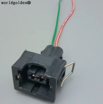 

Worldgolden 2 Pin Female Automotive Connector EV1 Fuel Injector Nozzle Waterproof Connector 829441-1 037 906 240