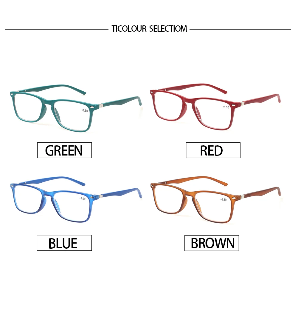 Turezing Reading Glasses High Quality Design Spring Hinge Men and Women Reader Prescription Eyeglasses Diopter +0 +1.0 +2.0... 3