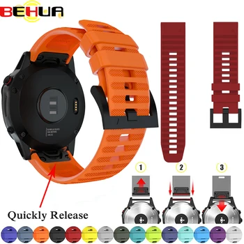 

22mm Watch band Strap for Garmin Forerunner 935 945 Bracelet Band Sport Silicone Replacement Wristband for Approach S60 Fenix 6