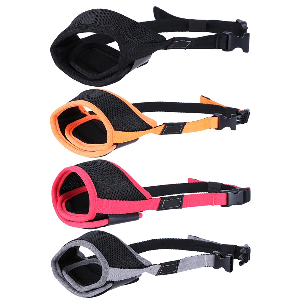 Намордник для собак Регулируемый дышащий сетчатый намордник против укуса коры