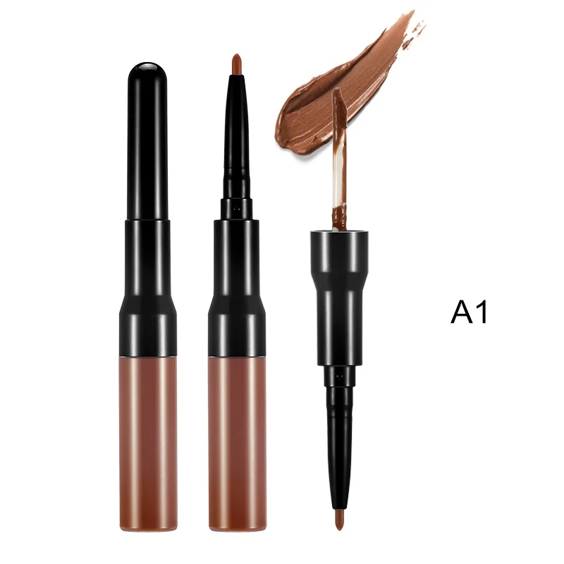 Maquillaje двухглавый матовый карандаш для губ помада ручка стойкие пигменты Водонепроницаемый Макияж инструмент красивый и модный