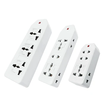 

Universal Power Strip10A 250V Multiple AC Outlet Socket Without Line Rewireable Assembly Power Cord Extension Socket 10A 250V