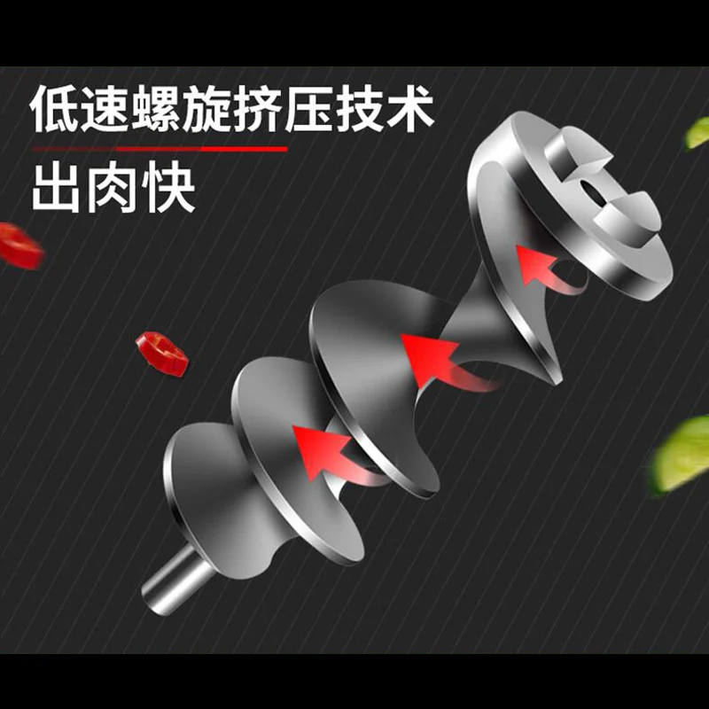 Электрическая мясорубка из нержавеющей стали в коммерческих целях многофункциональная Бытовая автоматический аппарат для мяса мясорубки мясо машина-наполнитель колбасных изделий