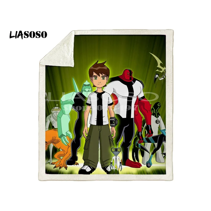 Новое поступление ben 10 comic Аниме одеяло s 3D печать мягкое одеяло s бросок на дом/диван/постельные принадлежности переносное взрослое одеяло для путешествий - Цвет: 11