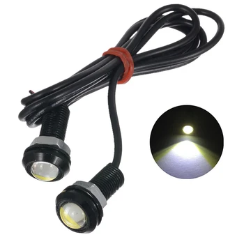 

18MM Car Eagle Eye DRL LED Daytime Running Lights LED 12V Backup Reversing Parking Signal Automobiles Lamps High Quality