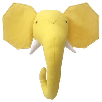 

3D Animal Head Wall Cute Stuffed Wall Hanging Toys Kids Room Animal Wall Sculptures