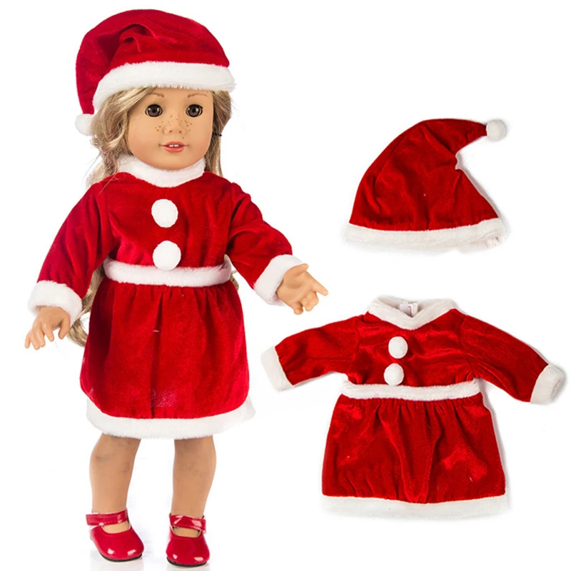 18 дюймов Одежда для куклы-младенца Качественный хлопок Рождественская одежда, детский комбинезон, костюм для 45 см силиконовая кукла-младенец игрушки, сделай сам, Детская кукла аксессуар