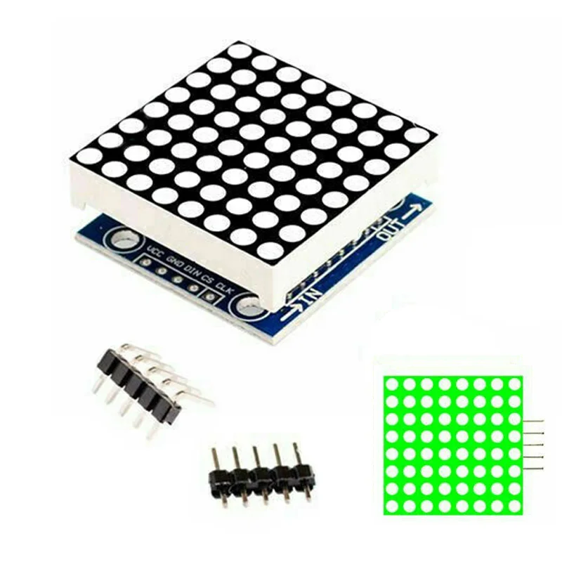 1 * MAX7219 точечный массив MCU светодиодный модуль дисплея замена для Arduino Raspberry