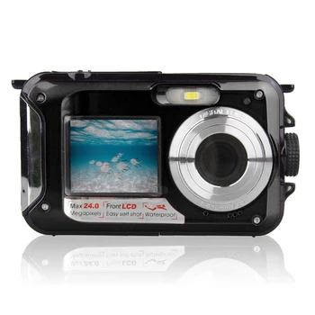 

Waterproof Digital Camera Underwater Camera Video Recorder Selfie Dual Screen DV Recording Camera