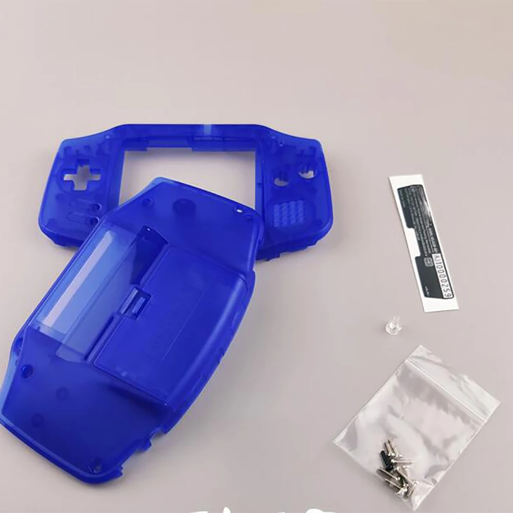 게임보이 어드밴스 게임 콘솔용 플라스틱 셸, GBA IPS V2 LCD 스크린 하이라이트 키트, 사전 절단 하우징 셸