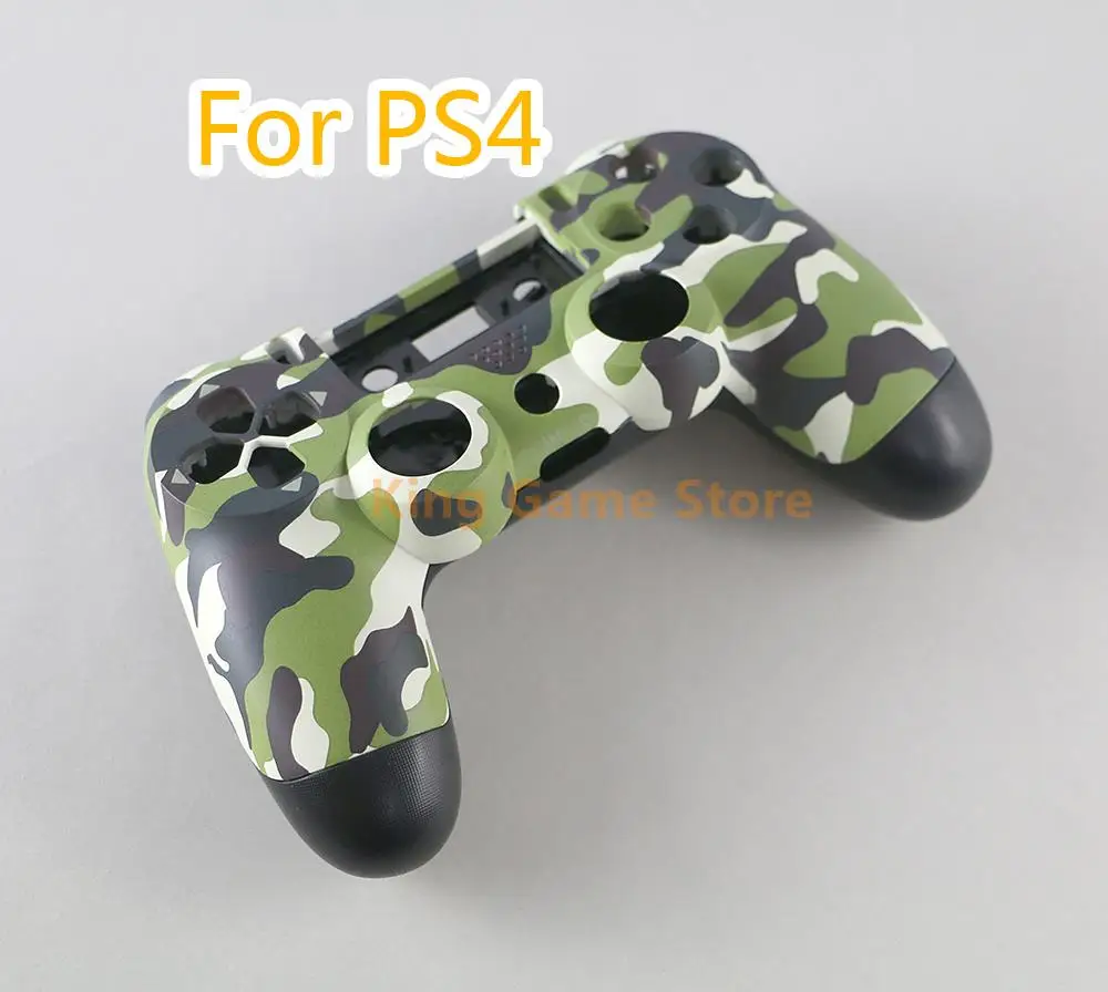 

12sets/lot Camouflage Cover Case for Playstation 4 PS4 Skin Protective Camo Housing Shell Controller with buttons