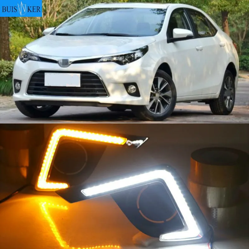 

Автомобильные светодиодсветодиодный дневные ходовые огни DRL/указатели поворота для Toyota Levin 2014-2016
