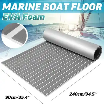 

90x240x0.6cm Self-Adhesive EVA Foam Boat Marine Universal Imitated Teak Yacht Rv Boat Flooring Anti Skid Pad Decking Accessories