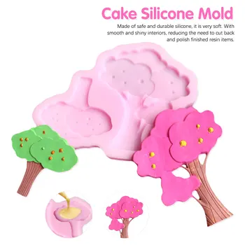 

Apple Trees Silicone Cake Mould DIY Cake Decoration Tool Creative Fondant Chocolate Sugarcraft Silicone Mold Kitchen Baking Tool