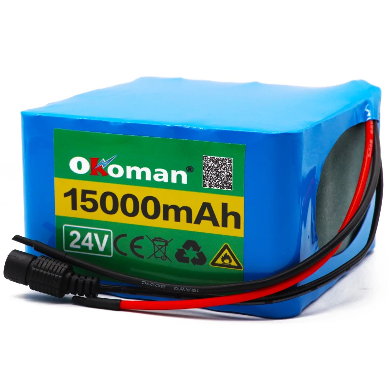 OKoman 6S6P 24V 15Ah 25,2 V литиевая батарея для электровелосипедов, скутеров, инвалидных колясок, Кроппер с BMS