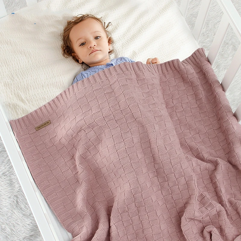 Cut Price Blankets Swaddle-Wrap Stroller Quilt Knitted Baby Bed-Sheet-Accessories Bath Monthly nlK6aeGr8