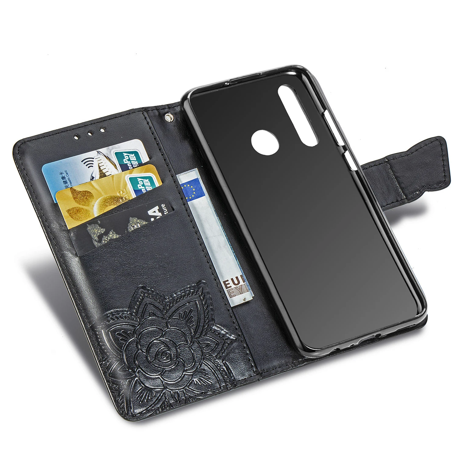 Чехол-книжка из тисненой кожи с 3D бабочкой для huawei Honor 9X STK-LX1, чехол-кошелек для huawei Honor 9X, Премиум чехол