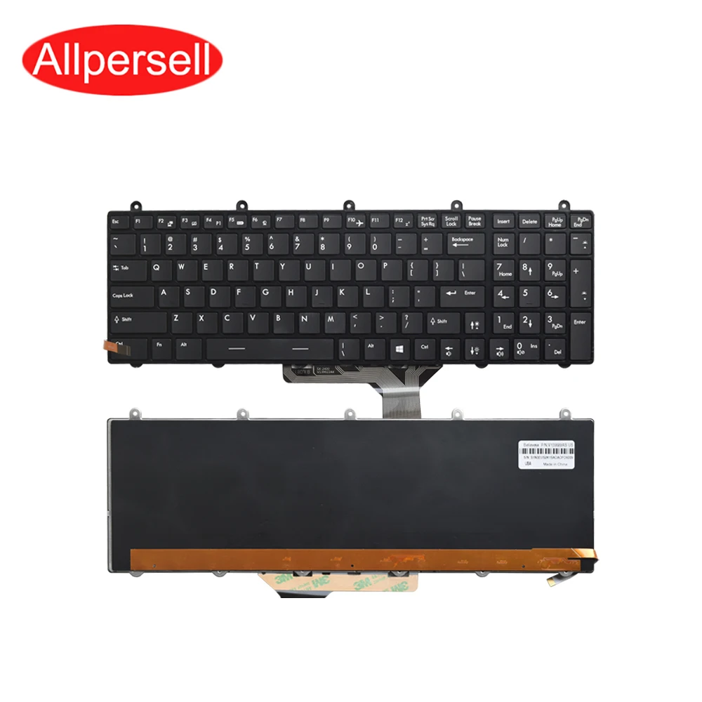 Teclado do Portátil para Msi Ge60 Ge70 Ms16ga Ms-16gh Ms-16gf Ms-16gd com Luz de Fundo