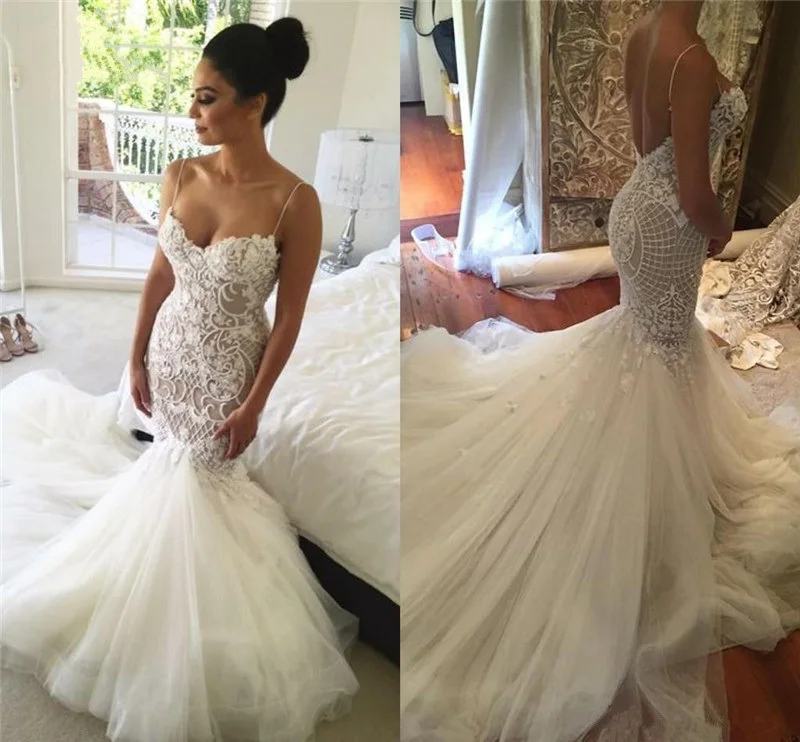 Robe-De-Mariee-QUEEN-BRIDAL-2019-Sexy-Mermaid-Backless-Wedding-Dress-Vestidos-De-Novias-Custom-Made