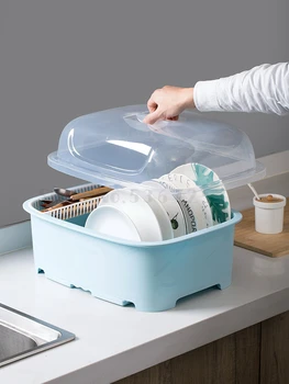 

With cover edging bowl rack put bowl rack storage box plate rack kitchen sink cupboard rack