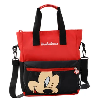 

New Lady Shoulder Bag white Women Catoon Mickey Handbags Canvas Messenger Bag Travel Gifts