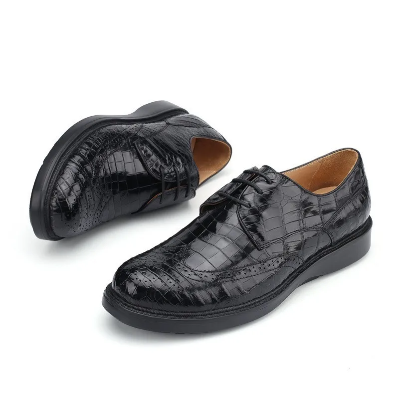 Merk Mannen Italiaanse Lederen Schoenen Luxe Gesneden Brogues Lace Up Business Zwarte Jurk Trouwschoenen Mannelijke Derby Casual Platte Schoenen Merk Mannen Italiaanse Lederen Schoenen Luxe Gesneden Brogues Lace Up Business Zwarte Jurk Trouwschoenen Mannelijke Derby Casual Platte Schoenen