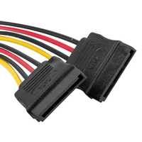 sata כבל חם מכירה כבל מתח 1x 15 פין SATA זכר כבל כבל מתאם מחבר כונן קשיח Power Supply עמיד (2)