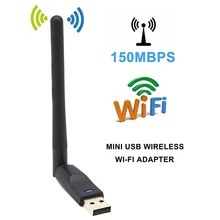 Kebidumei 150 Мбит/с USB 2,0 WiFi беспроводная сетевая карта Ralink RT5370 802,11 b/g/n LAN адаптер с поворотная антенна для ПК ноутбука