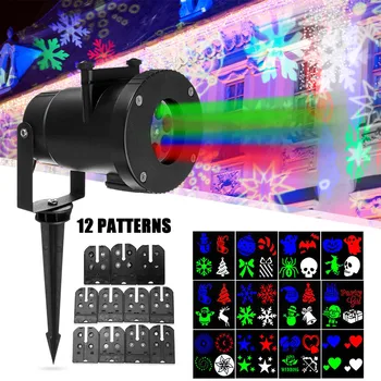 

EU/US Plug 110-240V Festival Christmas Film Projector Lamp Upgrade With White Light Beads Holiday Lighting 275*135mm