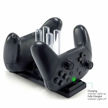

6 in 1 Dock Charging Station Charger Stand for Nintend Switch Joy-con Controller Gamepad Dock Charger for Nintendo Switch Pro