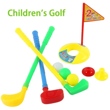 

Team Spirit Colorful Swing Fun Competition Outdoor Game Plastic Children Gift Training Mini Portable Leisure Sports Golf Toy Set
