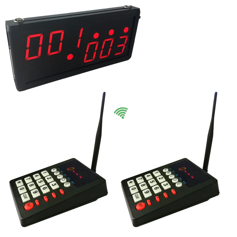 1board 2keypads Клиент очереди Системы для ресторана 3-значный приемник дисплей клавиатура передатчика CE - Цвет: 1board 2keypads