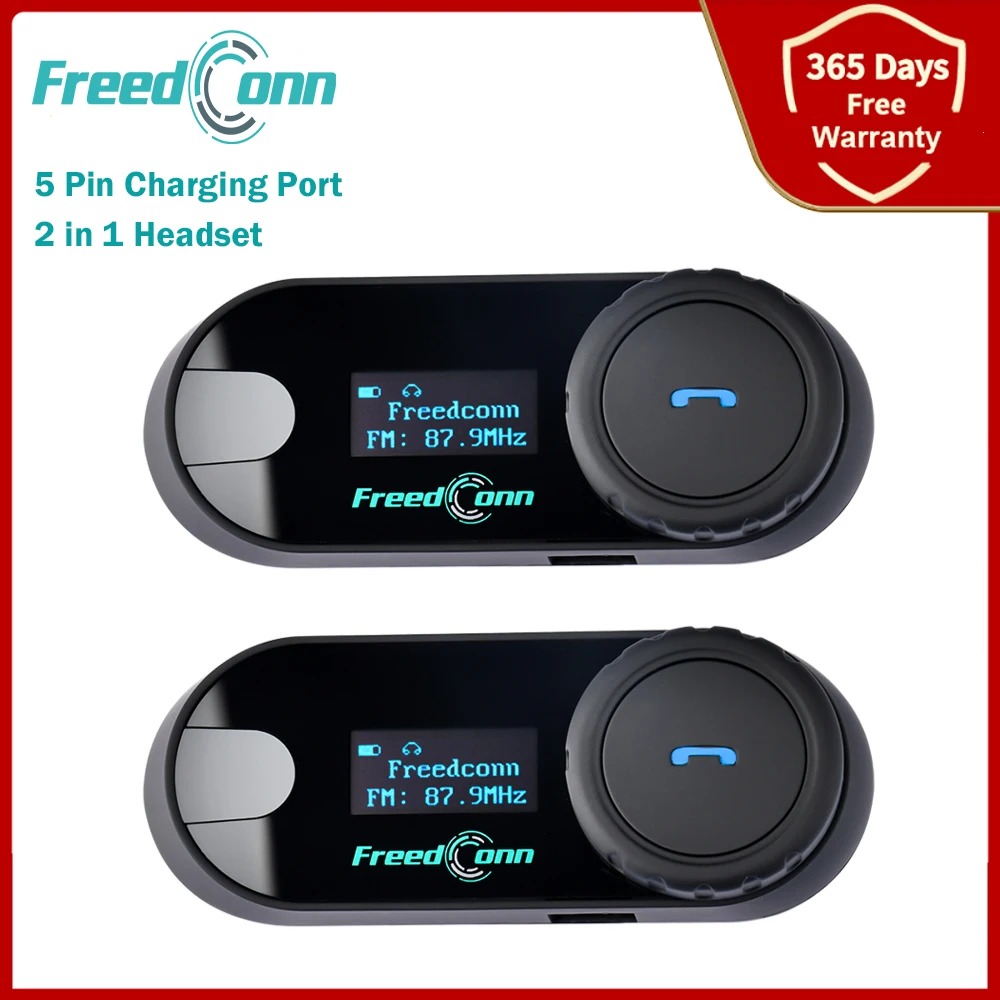 Freedconn SC Motorcycle Helmet Wireless Bluetooth Headset