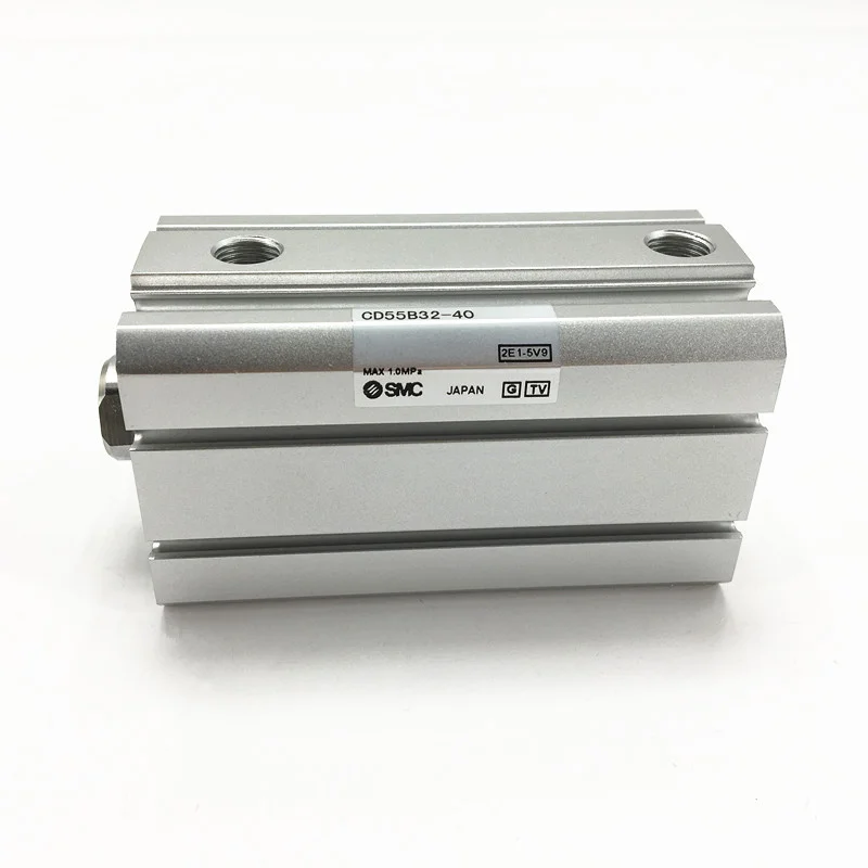 CD55B32-5 10 15 20 25 30 35 40 45 50 Компактный цилиндр двойного действия одиночный стержень сквозное отверстие CD55B серии с двумя концами