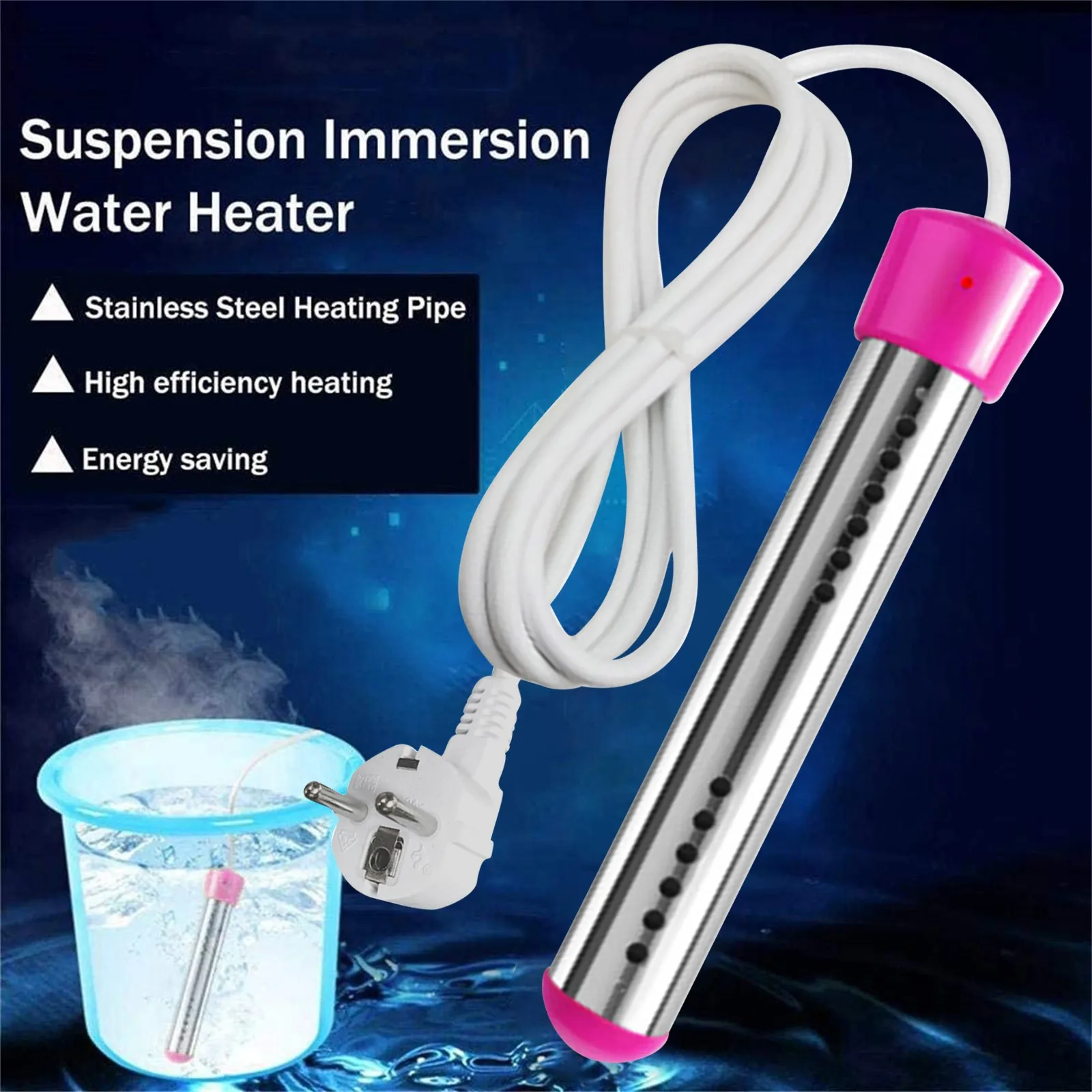 3000w Immersion Heater, Portable Electric Submersible Instant Water Heater,  Used In Swimming Pool Tub Bathtub Us Plug #g2 - Outdoor Hot Tubs -  AliExpress