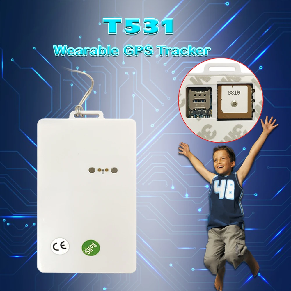 Персональный T531/T532 браслет IDCard GPS трекер для поддержки детей SOS GPRS GSM/SMS локатор