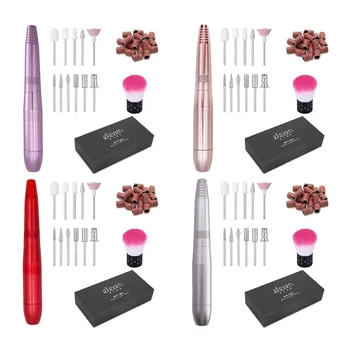 

1set Power Professional Electric Manicure Machine Pen Pedicure Nail File Nail Tools 6 Bits Drill Nail Drill Machine Equipment