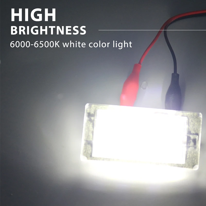 Светодиодный фонарь освещения номерного знака для фокусировки 5D/Fiesta/Mondeo MK4/C-Max MK2/S-Max/Kuga/Galaxy аксессуар автомобиля 12 v не ошибка компенсатор 2X
