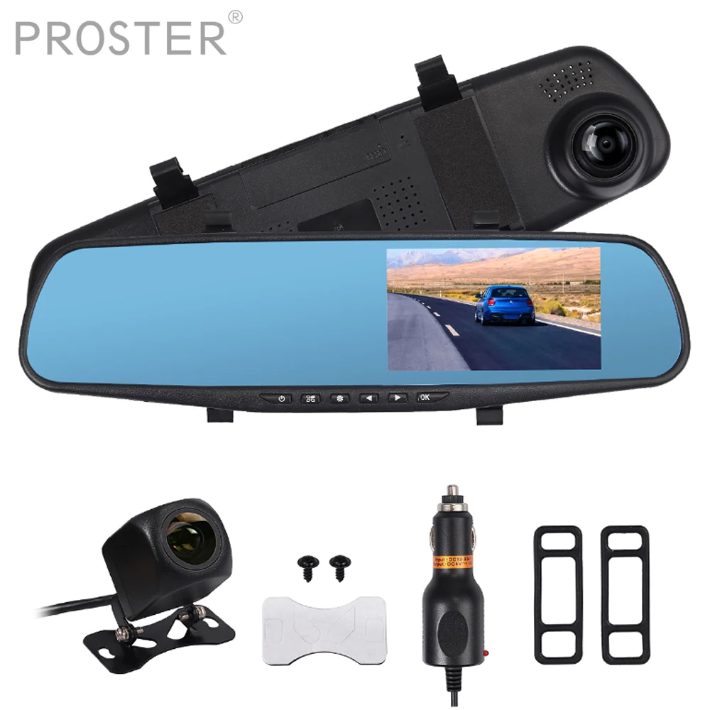 AUTOUTLET 4,3 ''HD 1080P фронтальная камера 720p 8 камера заднего вида со светодиодной подсветкой с 32GB TF высокоскоростная Запись вождения