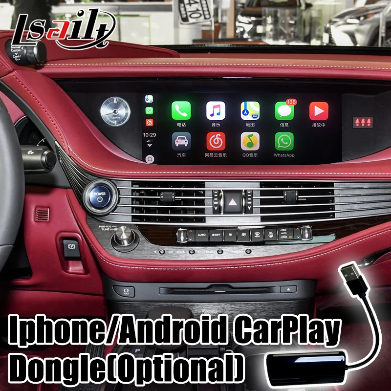 Видеоинтерфейс Lsailt PX6 Android 9 0 LS600h LS460 2013 19 с Carplay Youtube Netflix LX570 ES350h|GPS для транспорта| |