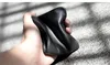 PNDME high quality soft genuine leather men's short wallet casual simple youth full cowhide thin credit card holder black purse 3