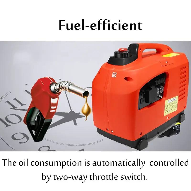 3500 Вт Цифровой бензиновый генератор инвертора 3.5KW бензин немодулированной синусоидальной волны бензиновый генератор на открытом воздухе полномочия поставить аккумулирования энергии
